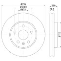 Disco freno HELLA 8DD 355 116-031