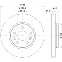 Disco freno HELLA 8DD 355 116-451