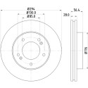 Disco freno HELLA 8DD 355 116-471
