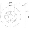 Disco freno HELLA 8DD 355 116-591
