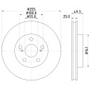 Disco freno HELLA 8DD 355 116-981
