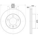Disco freno HELLA 8DD 355 117-121