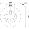 Disco freno HELLA 8DD 355 117-231