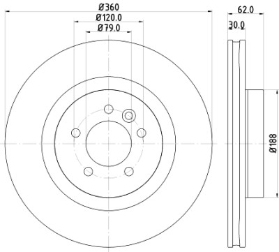 Disco freno HELLA 8DD 355 118-871