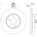 Disco freno HELLA 8DD 355 119-601
