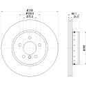 Disco freno HELLA 8DD 355 120-661
