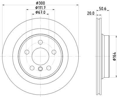 Disco freno HELLA 8DD 355 122-631
