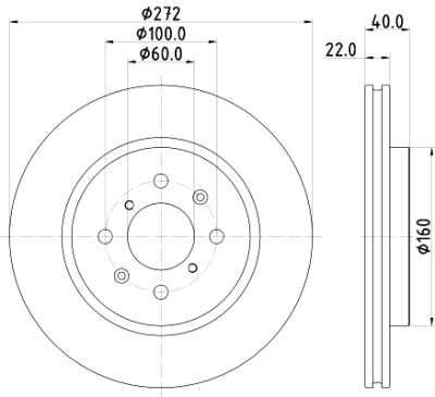 Disco freno HELLA 8DD 355 123-071