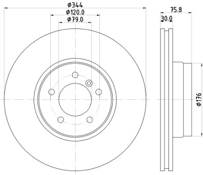 Disco freno HELLA 8DD 355 128-381