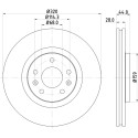 Disco freno HELLA 8DD 355 129-111