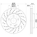 Disco freno HELLA 8DD 355 129-681