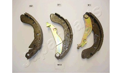Set ganasce freno JAPANPARTS JAPGF-W03AF