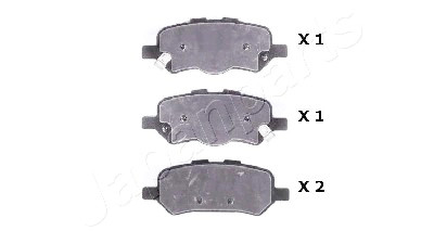 Set pastiglie freno JAPANPARTS JAPPP-2003AF
