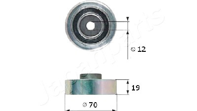 Puleggia di flessione/guida, cinghia trapezoidale scanalata JAPANPARTS JAPRP-815