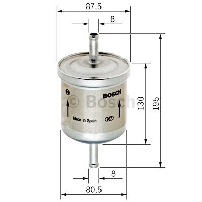 Filtro carburante BOSCH 0 450 905 195