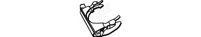 Pezzo di montaggio, sistema di scarico WALKER 80513