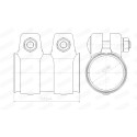 Raccordi per tubi, sistema di scarico WALKER 80719