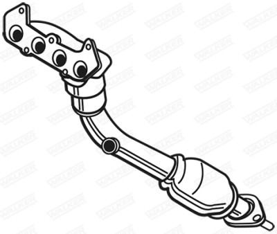 Tubo di scarico WALKER 6836