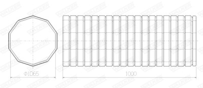 Tubo corrugato, Impianto gas scarico