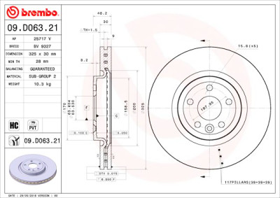 Dischi freno 09.D063.21