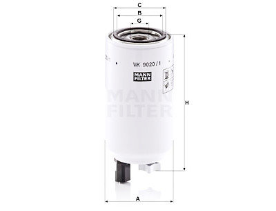 Filtro carburante MANN-FILTER WK 9020/1 x