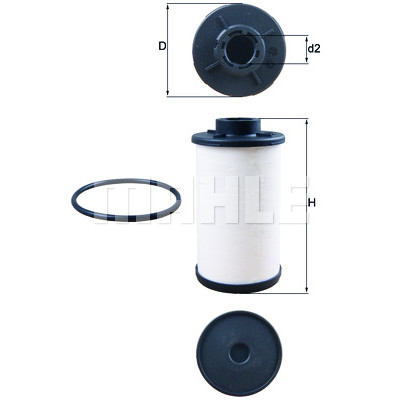 Filtro idraulico, cambio automatico MAHLE ORIGINAL HX 132D