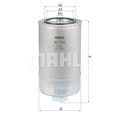 Filtro carburante MAHLE ORIGINAL KC 214