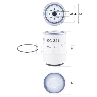 Filtro carburante MAHLE ORIGINAL KC 249D