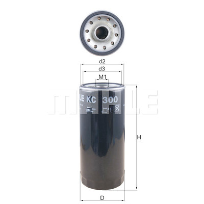 Filtro carburante MAHLE ORIGINAL KC 300