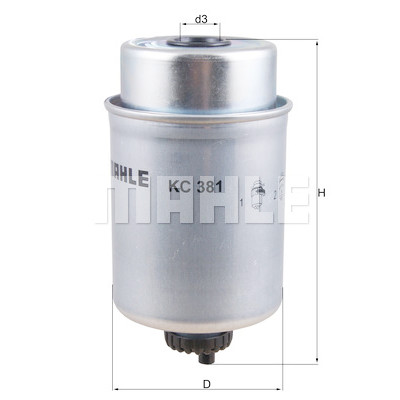 Filtro carburante MAHLE ORIGINAL KC 381