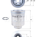 Filtro carburante MAHLE ORIGINAL KC 389D