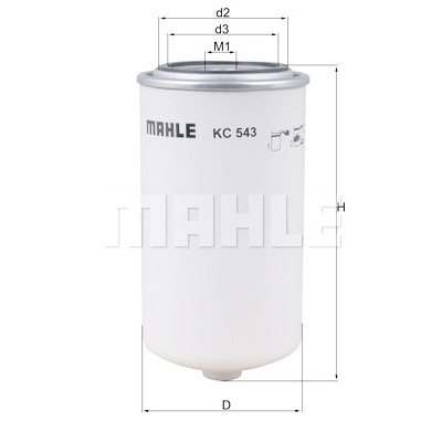 Filtro carburante MAHLE ORIGINAL KC 543