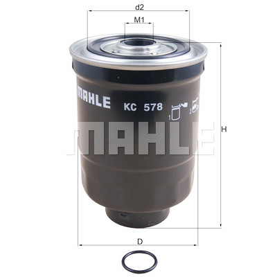 Filtro carburante MAHLE ORIGINAL KC 578D