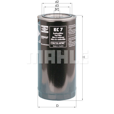 Filtro carburante MAHLE ORIGINAL KC 7