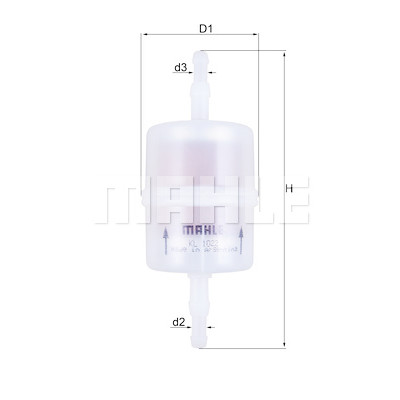 Filtro carburante MAHLE ORIGINAL KL 1022