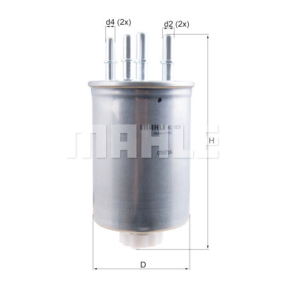 Filtro carburante MAHLE ORIGINAL KL 1026