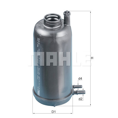 Filtro carburante MAHLE ORIGINAL KL 707D
