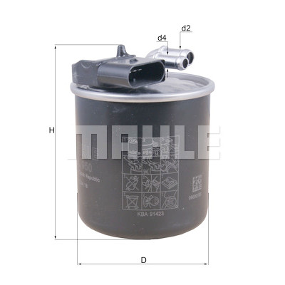 Filtro carburante MAHLE ORIGINAL KL 950