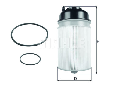 Filtro carburante MAHLE ORIGINAL KX 400D
