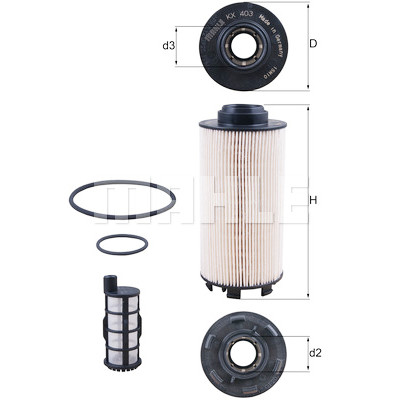 Filtro carburante MAHLE ORIGINAL KX 403KIT