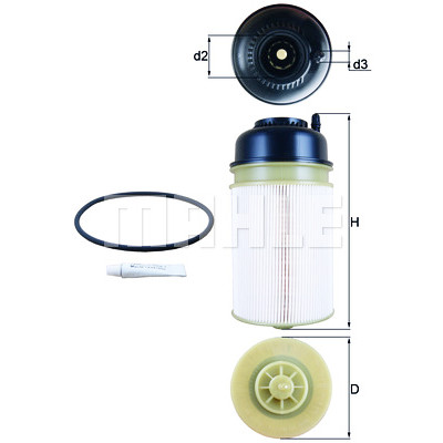 Filtro carburante MAHLE ORIGINAL KX 406D