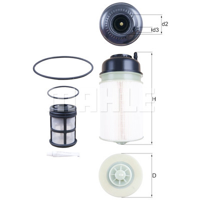 Filtro carburante MAHLE ORIGINAL KX 406KIT