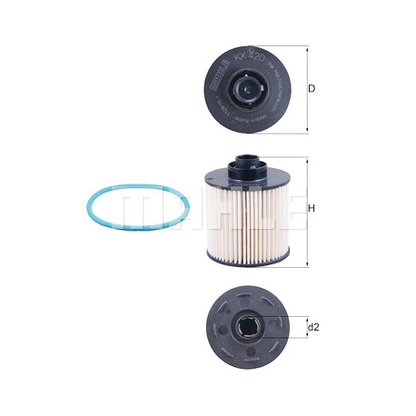 MAHLE ORIGINAL LX 820 - Filtro Aria Motore Per BMW E Moto Guzzi - Ricambio Auto E Moto - 4