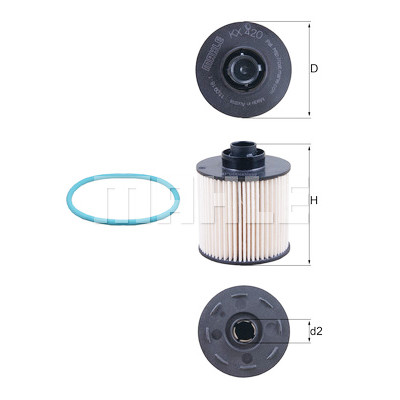 Filtro carburante MAHLE ORIGINAL KX 420D
