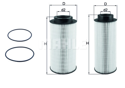 Filtro carburante MAHLE ORIGINAL KX 439KIT