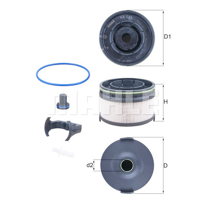 Filtro carburante MAHLE ORIGINAL KX 533KIT
