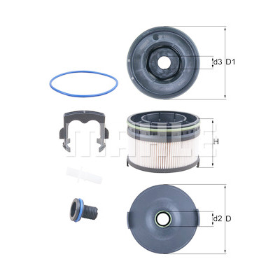 Filtro carburante MAHLE ORIGINAL KX 568KIT