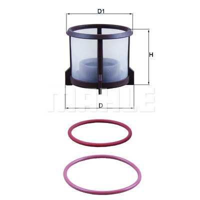 Filtro carburante MAHLE ORIGINAL KX 72D2