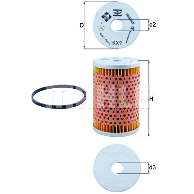 Filtro carburante MAHLE ORIGINAL KX 9D