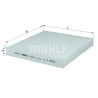 Filtro aria abitacolo MAHLE ORIGINAL LA 833